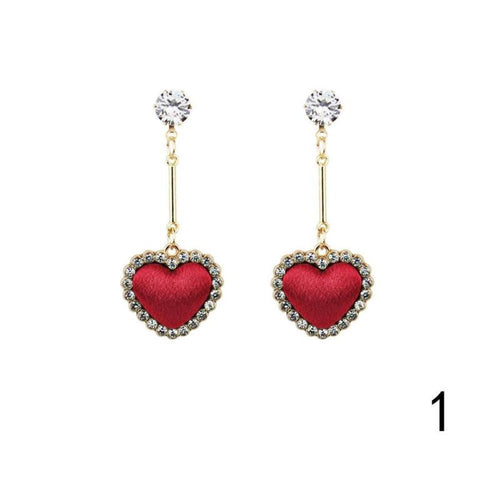 Heart Pendant Earrings