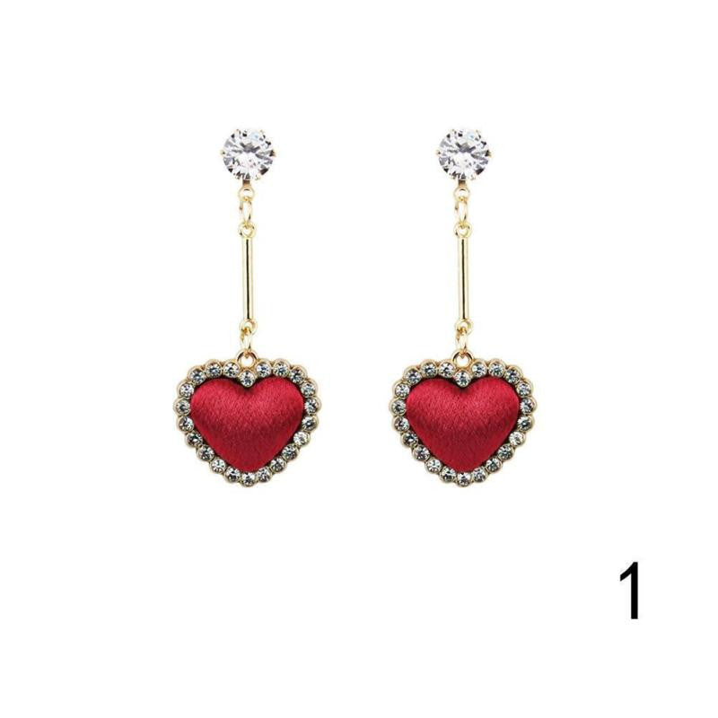 Heart Pendant Earrings